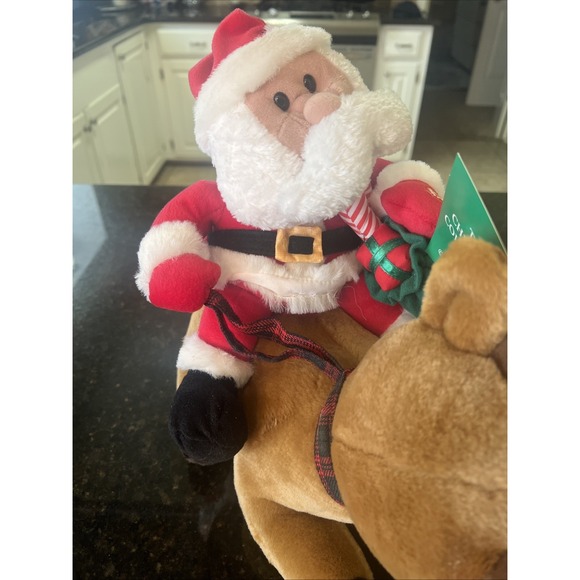 Seymour Mann Animated‎ Talking Singing Reindeer Santa Christmas Collectibles NWT - Picture 7 of 9